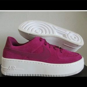 Nike Air Force 1 sage low hot pink